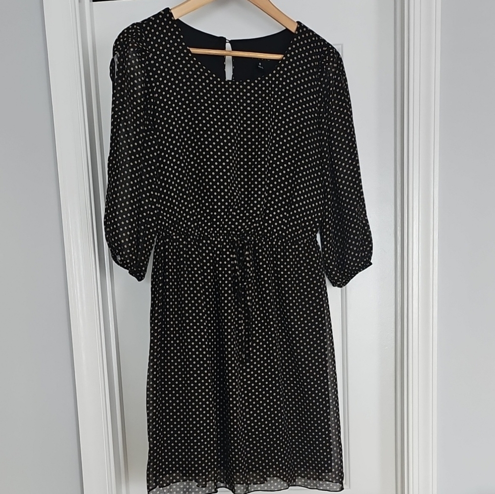 Brown Polka Dot Dress